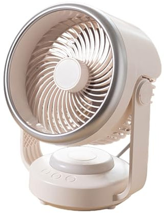 SELVFZ Electric fan,Table Air Circulators Fan for Bedroom 4 Speed Setting Low Noise 6000mAh Quiet Desk Fan with LED for Office Kitchen