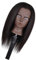 KBOLAE Practical Hair Styling Practice Doll Head with Sturdy Clamp for Training Mannequin Hairdressing 14 In Black Skin