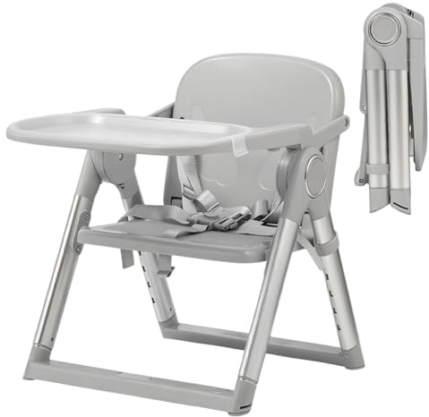 MFSLOVE 3 in 1 Portable Folding Baby Booster Seat with Feeding Tray,Compact Travel Booster Chair for Indoor/Outdoor Use, Toddler Booster Chair with Travel Bag,6 Months to 3 Years