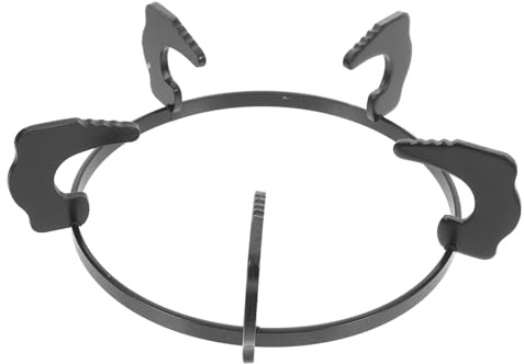 Didiseaon Support pour Wok Antidérapant en Fer Noir, Accessoire Stable et Résistant pour Cuisinière à Gaz, Cuisine Quotidienne