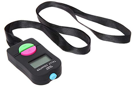 Digitaler Handzähler, elektronisch, manuell, für Fitnessstudio, Schwimm, Schoß, wasserdicht