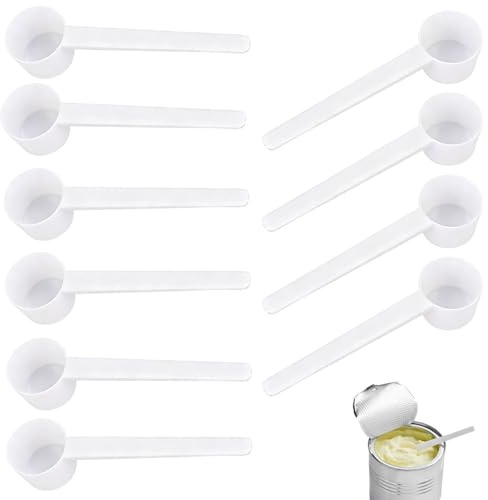 5g Measuring Spoons,10-Pack Plastic Multi-Purpose Scoops for Protein Powder, Milk Formula, Cooking Spices, Baking Dry Foods