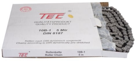 1 Bund (=5m) TEC Rollenkette 10B-1 (5/8 x 3/8'') DIN8187 [Grundpreis: 4,28EUR/m]