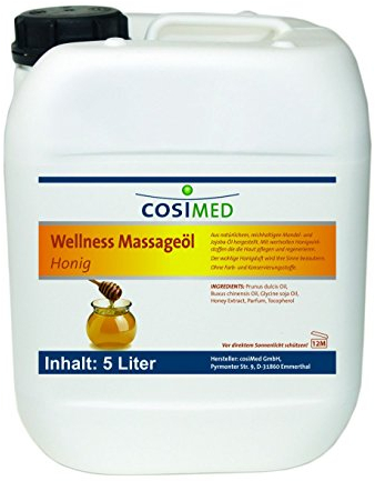 Wellness-Massageöl Honig von cosiMed, 5 Liter