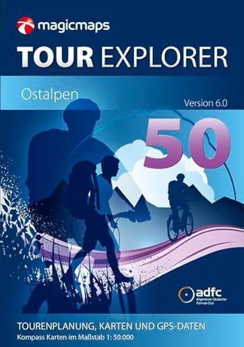 MagicMaps Routenplanungsoftware DVD Tour Explorer 50 Ostalpen V6.0 Alpenüberquerung, FA003560008
