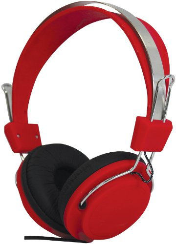 Soundlab Fashion Colours Stereo Headphones Red