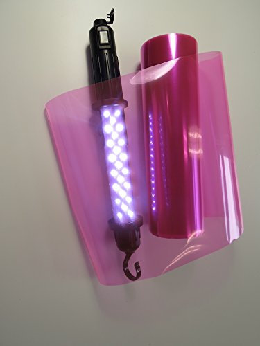 Könighaus (5,89€/m2) Scheinwerfer Tönungsfolie Pink (Rückleuchten Blinker Nebelleuchten) 20 x 30 cm