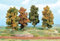 HEKI 2001 Herbstbäume, 4 Stück, Höhe 18 cm, Mehrfarbig, S