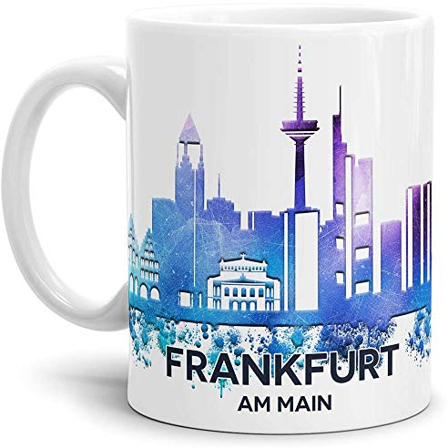 Tassendruck Frankfurt-Tasse Skyline - Kaffeetasse/Mug/Cup - Qualität Made in Germany