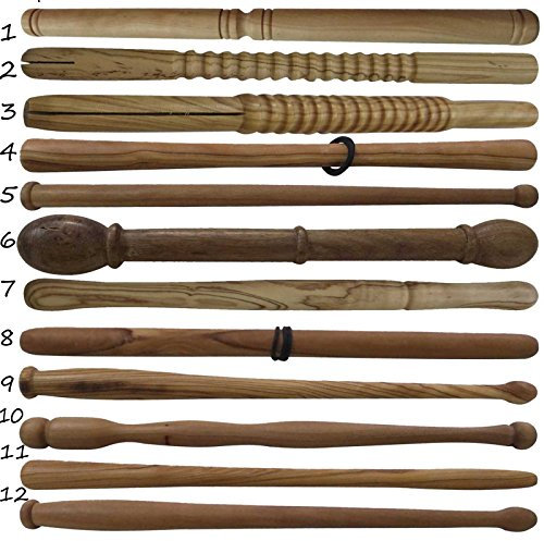 Lot de 10 baguettes de tambour Bodhrans irlandais avec cadre en bois