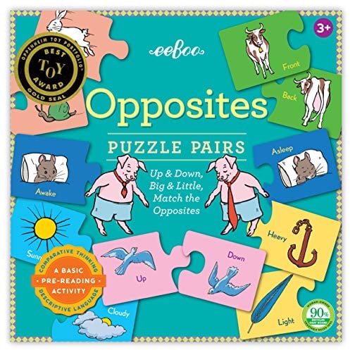 eeBoo Gegensätze Puzzle-Paare