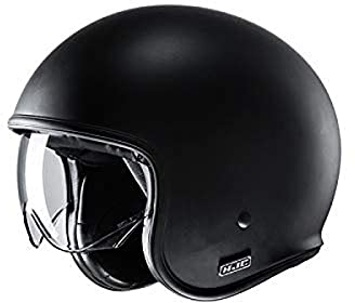 Motorradhelm HJC V30 SEMI MAT Schwarz/SEMI FLAT BLACK, Schwarz, L