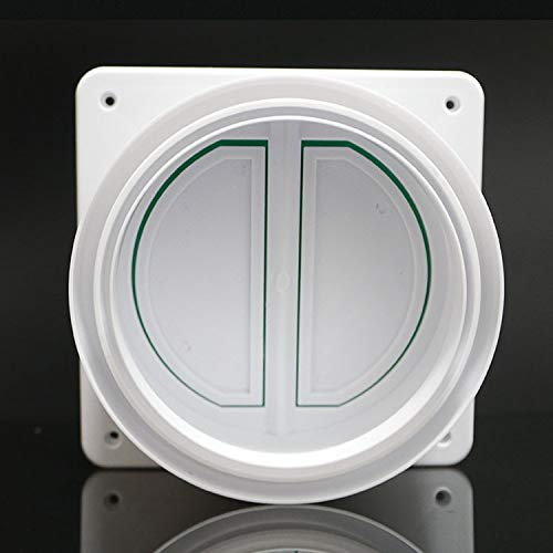 Universal Tapón de cocina para campana extractora Prevención de reflujo – Deflector de ventilación – Válvula de retención de ventilador de escape anti olor válvula de control de humo, 15/16/18 cm