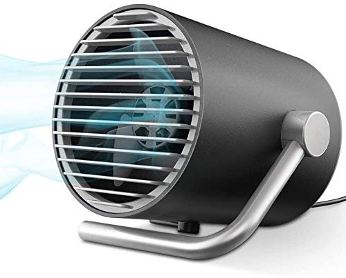 LTLWSH Mini USB Ventilateur, Ventilateur USB Faible Bruit Ventilateur de Table Portatif avec Technologie du Vent Turbo 2 Vitesse Réglable pour la Maison Le Bureau ou Le Voyage