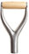 Shove l D Grip Handle 3.1cm/1.22inch Inside Diameter Metal Shove l Replacement Handle with Wooden Grip Spade Handle for Garden Digging Raking Tool 9.05x4.7inch