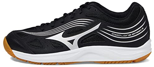 Mizuno Damen Cyclone Speed 3 Volleyballschuh, schwarz/Silber, 39 EU