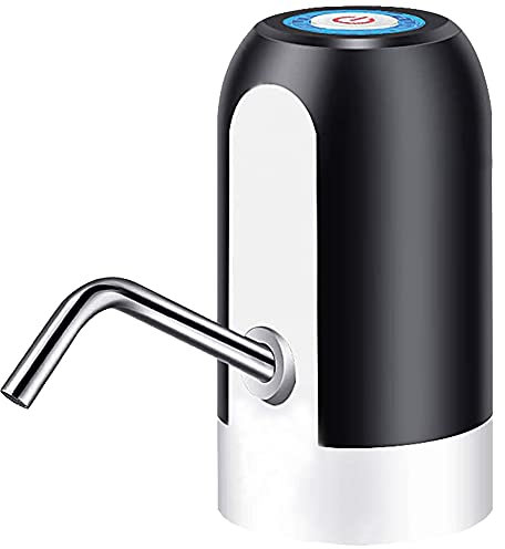 WE 2X Dispensador eléctrico Bomba de Agua, extraíble y Conveniente para Agua embotellada, con ADAPTADORES Compatible con garrafas de 5, 8 y 10 litros, Tubo Silicona Libre BPA, PK5058