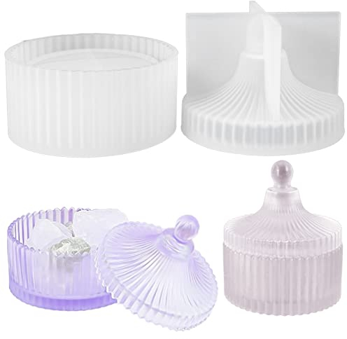 Cisolen Silikonformen Epoxidharz Formen Aufbewahrungsbox Gießform Epoxy Resin Mold Resin Schmuck Gießformen für Schmuck Box Handwerk DIY
