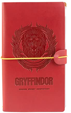 Grupo Erik Reisetagebuch zum Selberschreiben Harry Potter Hogwarts Gryffindor Bullet Journal Dotted Notizbuch Leder (synthetisch) Tagebuch für Erwachsene Kinder Notizbuch Klein Notizbuch Gepunktet