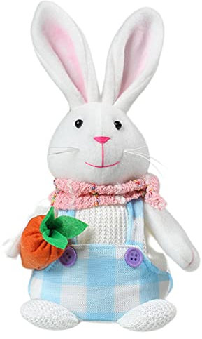 Valink Osterhasen-Puppe, Ornament, niedlich, stehend, Hasen-Puppe, personalisierte Schreibtisch-Dekoration, männliches Geld