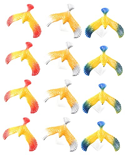 Toyvian 12 Stück Balance-Adler-Spielzeug Lernspielzeug Kinder-Lernspielzeug Kinderspielzeug Ausgewogener Vogel-Balance-Fingerspielzeug FüR Fingerfertigkeit Und Geschicklichkeit