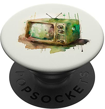 Retro Vintage Aquarell Zeichnung PopSockets mit austauschbarem PopGrip
