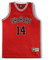 14th Jersey Hisashi Mitsui Cosplay Basketball Trikot rot, Rot/Ausflug, einfarbig (Getaway Solids), L