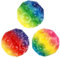 Yefun 3 Stück Moon Ball, Boulder Ball, Jump Ball, Extreme High Bouncing Ball, Space Ball, Verbessern Hand-Auge Koordination, Einfach zu greifen und zu fangen, Flummies für Kinder(Rainbow)
