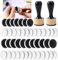 Briartw 46 Packungen Mini-Tintenmischwerkzeug mit Schaumstoff-Set, 2 runde Alkoholtinte Mini-Applikatorwerkzeuge und 44 Ersatzschwamm, flache Schaumstoff-Pads, Kunstzubehör für Distressing Blending