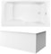 Pack baignoire bain douche 170 x 90 JACOB DELAFON Malice version droite + tablier en angle
