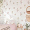 Neukids Boho Aquarell rosa Gänseblümchen Kinder Wandaufkleber, Mädchen Wandtattoo Kinderzimmer Aufkleber für Kinder Schlafzimmer Wohnzimmer Kindergarten Fenster Wanddekoration