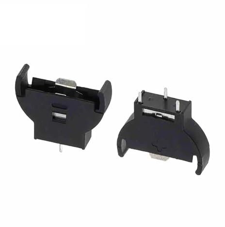 TNGNMGVSJ 5PCS Black CR2032 2032 3V Cell Coin Battery Socket Holder Case Battery Boxes