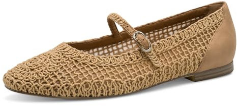 Tamaris Ballerina Women's Elegant, Brown, 7.5 UK