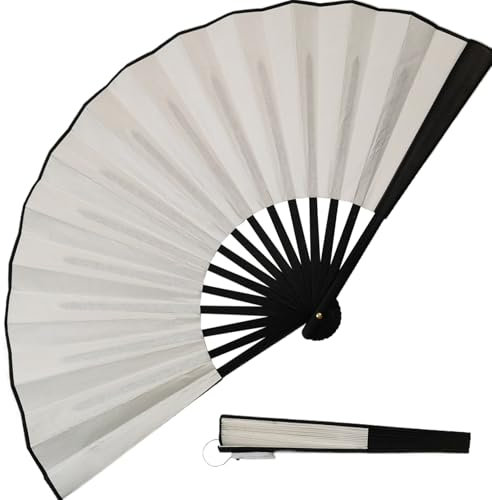 Lamppdcor Rave Fans LED Fan, Foldable Portable Light up Fan, 24x13 LED Hand, Battery-Operated Rave Fans for Discos, Night Club, Music Festival, Wedding Birthday Party Gifts