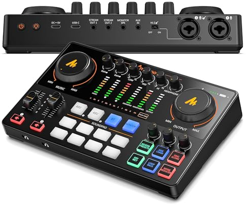 MAONO E2 Gen2 Podcast Equipment Bundle Audio Interface Mixer