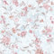 VaryFloral Light Blue Self Adhesive Wallpaper 30.5cmx300cm Pale Red Floral Contact Paper Elegant Waterproof Sticky Back Plastic Roll Removable Thickened Texture Wall Stickers Vinyl Wrap for Cabinet
