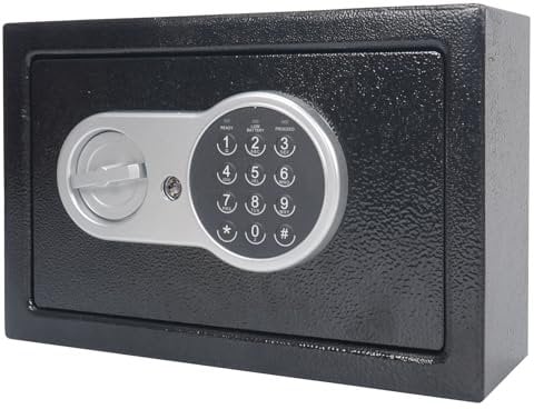 Trintion Schlüsseltresor für 32Schlüssel 31x20x10cm Schlüsseltresor mit Elektronikschloss Schlüsselkasten Schlüsselschrank Verrieglung durch Code Tür doppelwandig für Auto Büro Haus Garage