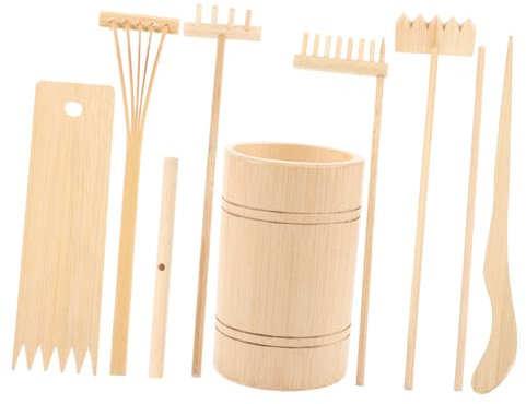 Happyyami Miniatur Zen Gartenrechen Satz Für Sandtische Kleines Zen Gartenwerkzeug Aus Robustem Material Sandkasten Werkzeug Für Kreative Gestaltung Und Dekoration