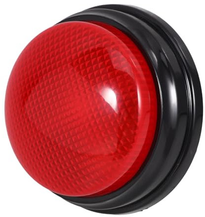 ibasenice Bouton Sonore D'alarme Bouton De Secours Gadgets De Farce Sonnerie De Jeu Télévisé Buzzer De Jeu De Quiz Crédule Ronfleur Buzzer USB Jeux De Société Oui Non Bouton Plastique Rouge