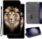 Ammeer Hülle für Samsung Galaxy A71, PU Leder Magnetische Flip Folio Schutzhülle Handy Tasche Wallet Case Telefon Cover Ständer - Löwe