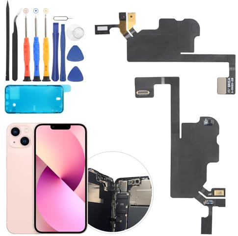RongZy Altavoz para iPhone 13 Ear Speaker Auricular Compatible con iPhone 13 Reemplazo con Herramientas de Reparación