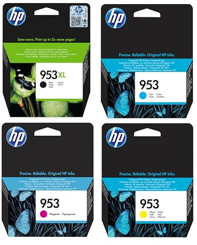 IC-Office Bundle für HP 953XL Black und HP 953 Cyan, Magenta, Yellow + Kugelschreiber