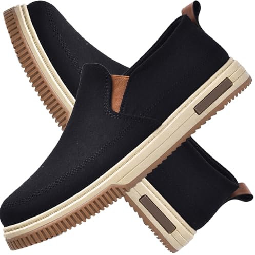 Aocase Zapatillas Pie Diabetico Verano Hombre Zapatillas Extra Anchas para Hombre Zapatos Ortopédicos para Hombres sin Cordones Ligeros CóModos Sin,Negro,44 EU