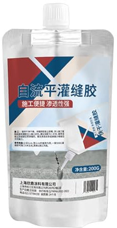 Riempitivo di crack in cemento | 200 g di colla in crack impermeabile per terra | Sigillante in cemento crepe | Adesivo di ad asciugatura rapida per la riparazione della casa del