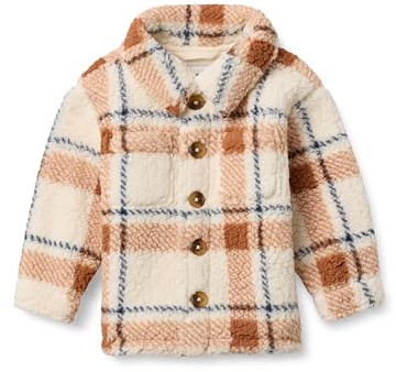 Amazon Essentials Unisex Baby Sherpa-Hemdjacke mit Knopfleiste