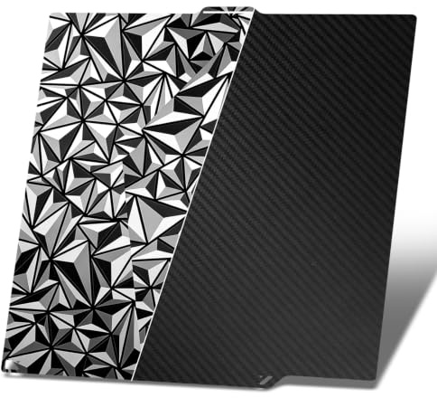 Centauri Carbon/Centauri Carbon 2 Bauplatte Doppelseitig Glatte Platte | 260x271MM PET PEO Folie Flexible Federstahlplatte Hervorragende Haftung Heizbett für Elegoo CC/CC2 3D-Drucker