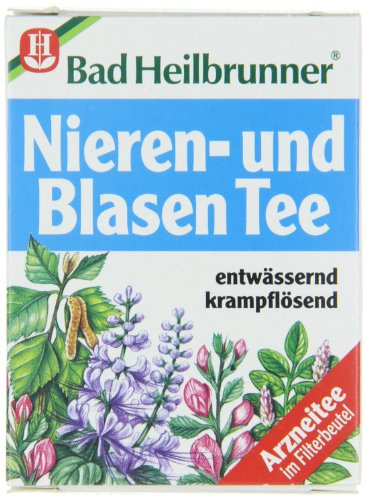 Bad Heilbrunner Nieren und Blasen Tea / kidney and bladder tea(4 Packs each 8 Teabags) - fresh from Germany