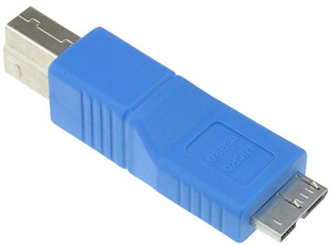 kenable USB 3.0 SuperSpeed Converter B Type Male to Micro USB Male Plug