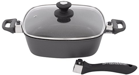 Schumann Professionnel SSE2302800 Moove Lot de 5 Pièces Sauteuse/Sautoir Revêtement/Fonte d'Aluminium Beige 28 x 28 x 8 cm