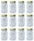 M&H-24 Einmachglas Vorratsglas mit Schraubverschluss 550 ml 12 Stück